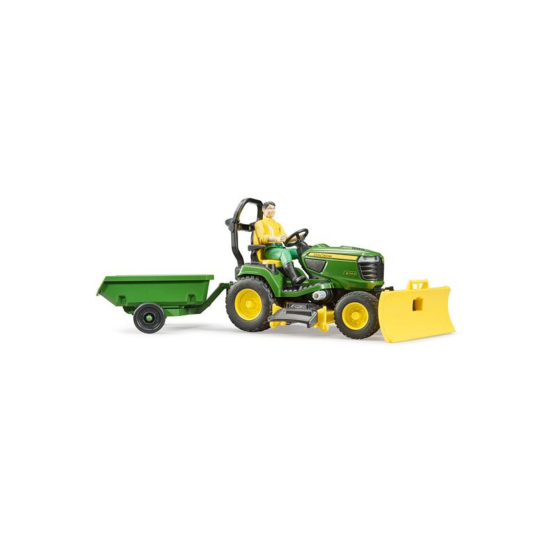 John Deere X949 kerti traktor és traktorvezető figura 62104 - Bruder