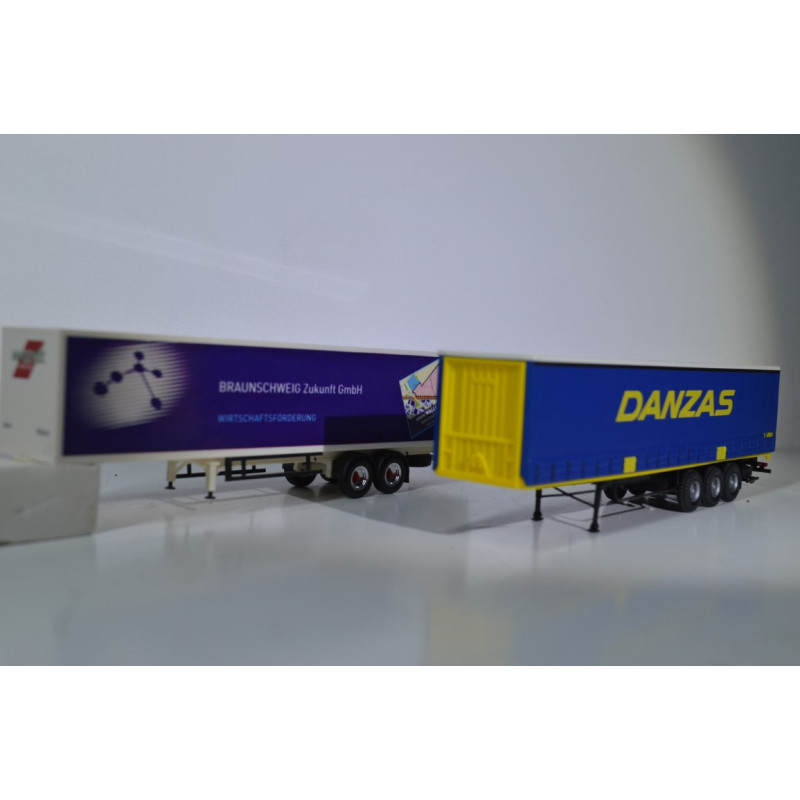 Herpa H0 2 darab félpótkocsi