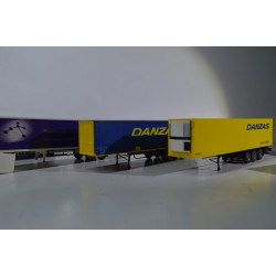 Herpa H0 3 darab félpótkocsi