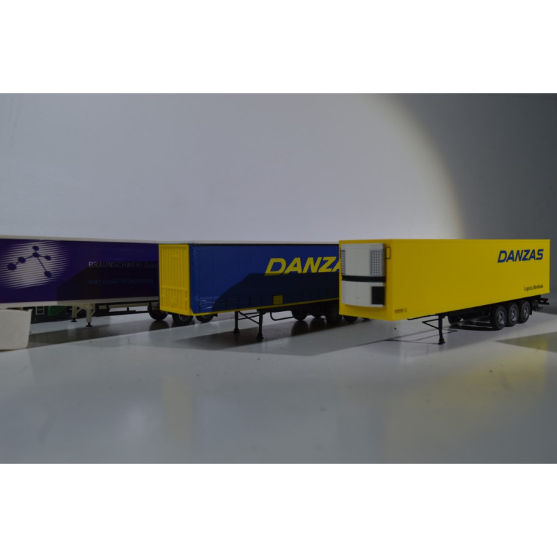 Herpa H0 3 darab félpótkocsi