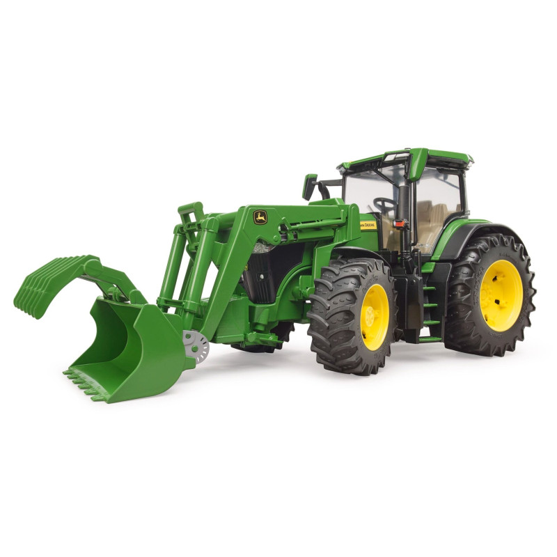 Bruder 3151 John Deere 7R 350 traktor homlokrakodóval