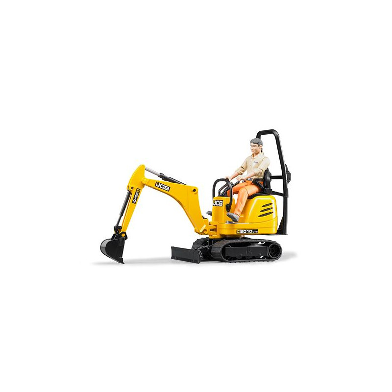 Bruder 62002 Kotrógép, mikro - JCB 8010 CTS, bábuval