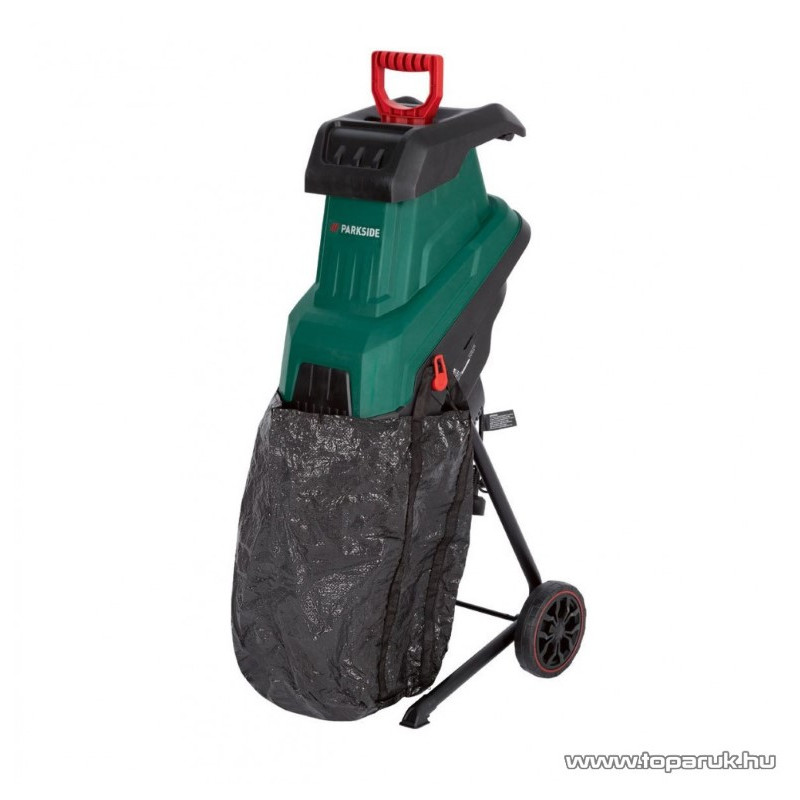 ParkSide PMH 2400  Csendes száraprító, késes aprító gyűjtőzsákkal
