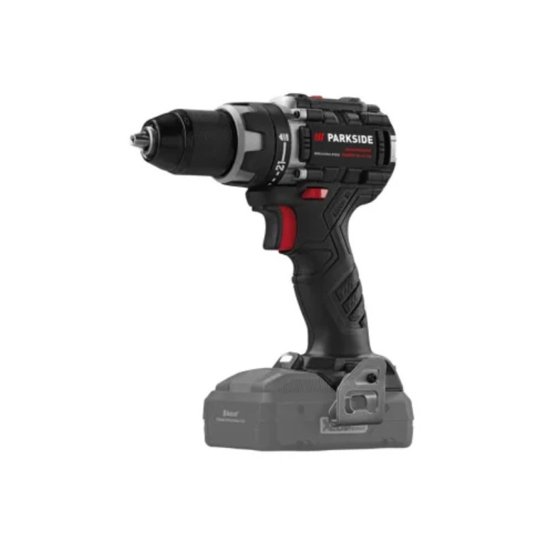 ParkSide Performance PABSP 20-Li C4  fúró csavarozó, koffer, 20 V, 60 Nm