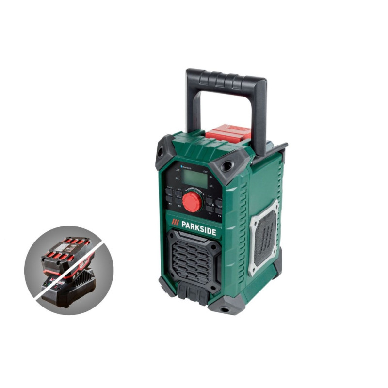 Parkside akkus hordozható  DAB, DAB+, FM rádió