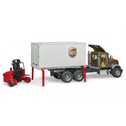 Bruder 2828 Mack Granite UPS - villástargoncával